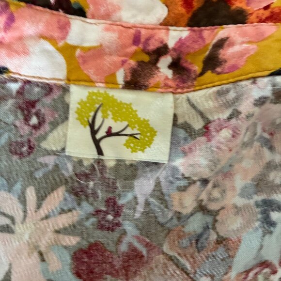 Anthropologie Fig & Flower Blouse size Small Bohemian, Floral, Boho - Picture 6 of 7